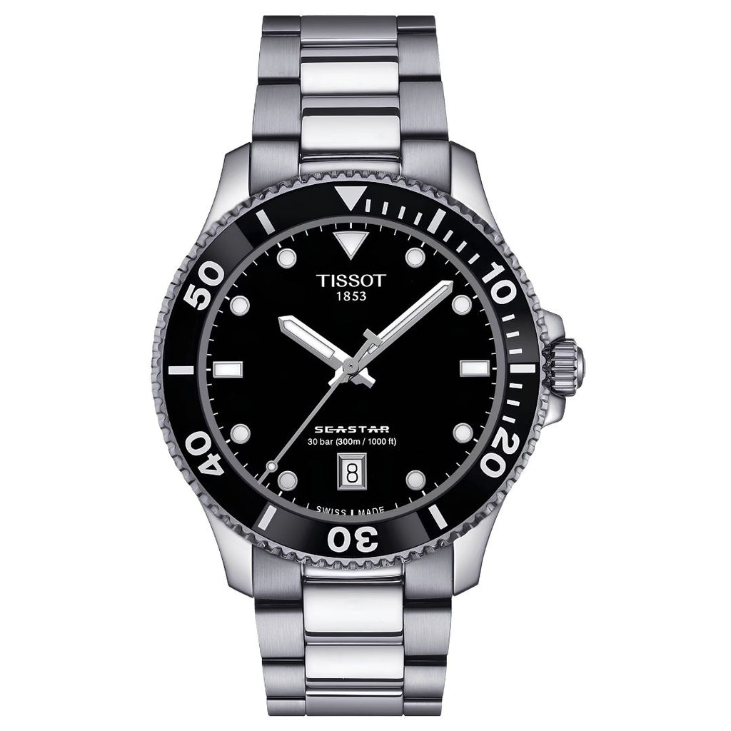Tissot Seastar  Negro Acero Buceo | Hombre