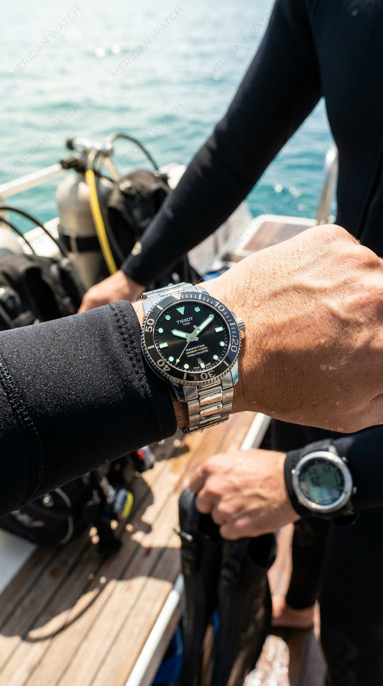 Tissot Seastar  Negro Acero Buceo | Hombre