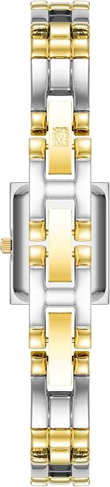 Reloj Anne Klein Dos Tonos Oro Plateado Rectangular | Mujer