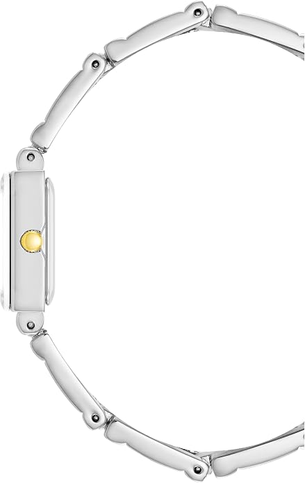 Reloj Anne Klein Dos Tonos Oro Plateado Rectangular | Mujer