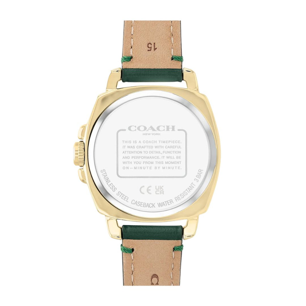 Coach Boyfriend 14503982 — Dorado correa verde | Mujer