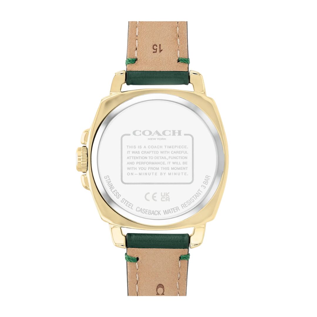 Coach Boyfriend 14503982 — Dorado correa verde | Mujer