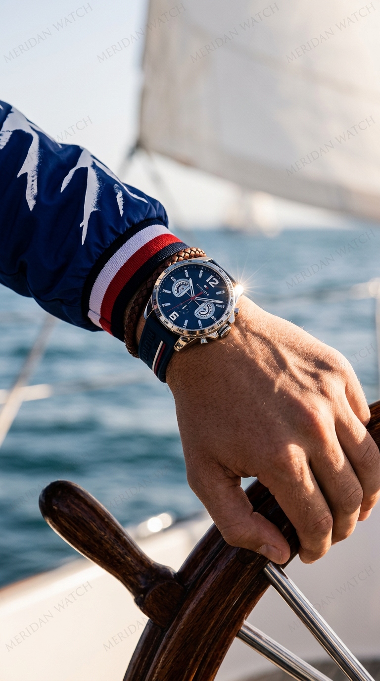 Reloj Tommy Hilfiger 1791476 Cronógrafo Azul Marino Plateado | Hombre