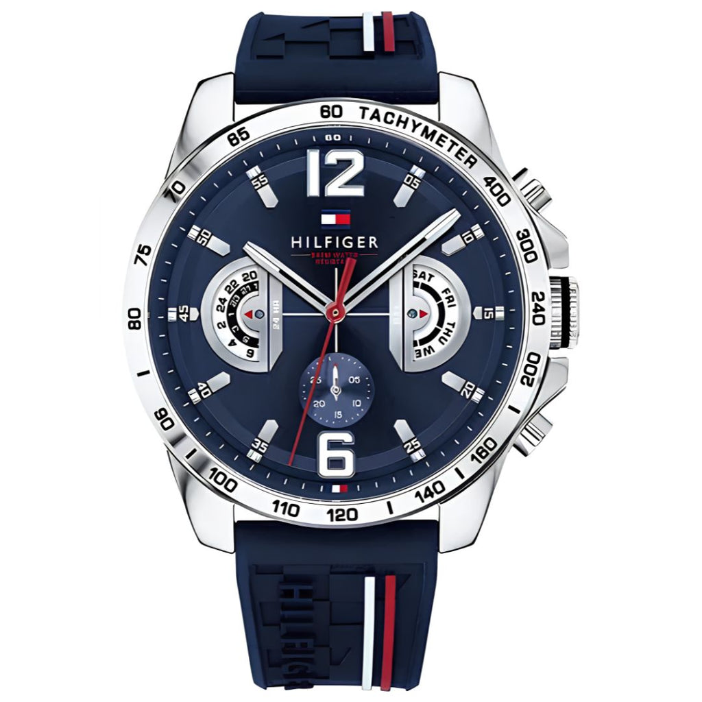 Reloj Tommy Hilfiger 1791476 Cronógrafo Azul Marino Plateado | Hombre