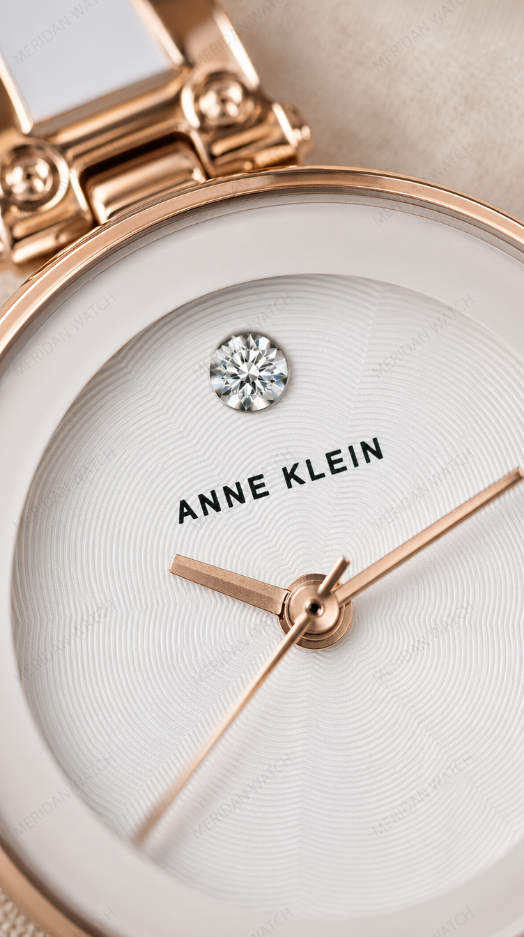 Reloj Anne Klein AK/1980WTRG Diamante Bangle Blanco Oro Rosa | Mujer