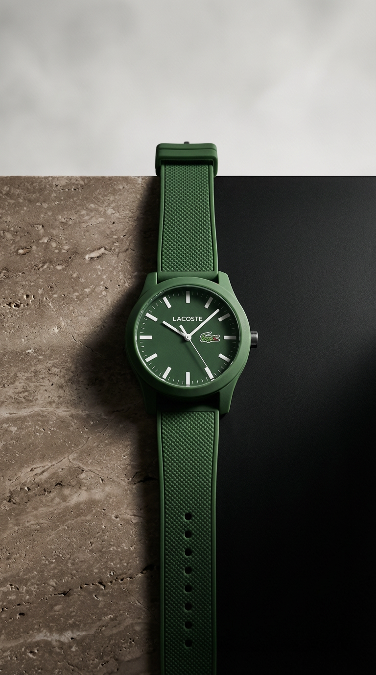 Reloj Lacoste 12.12 Verde 43mm Silicona Hombre 2010763