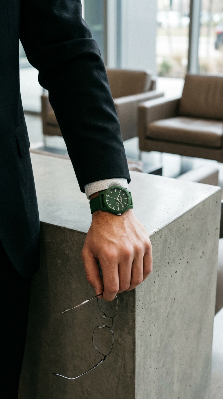 Reloj Lacoste 12.12 Verde 43mm Silicona Hombre 2010763