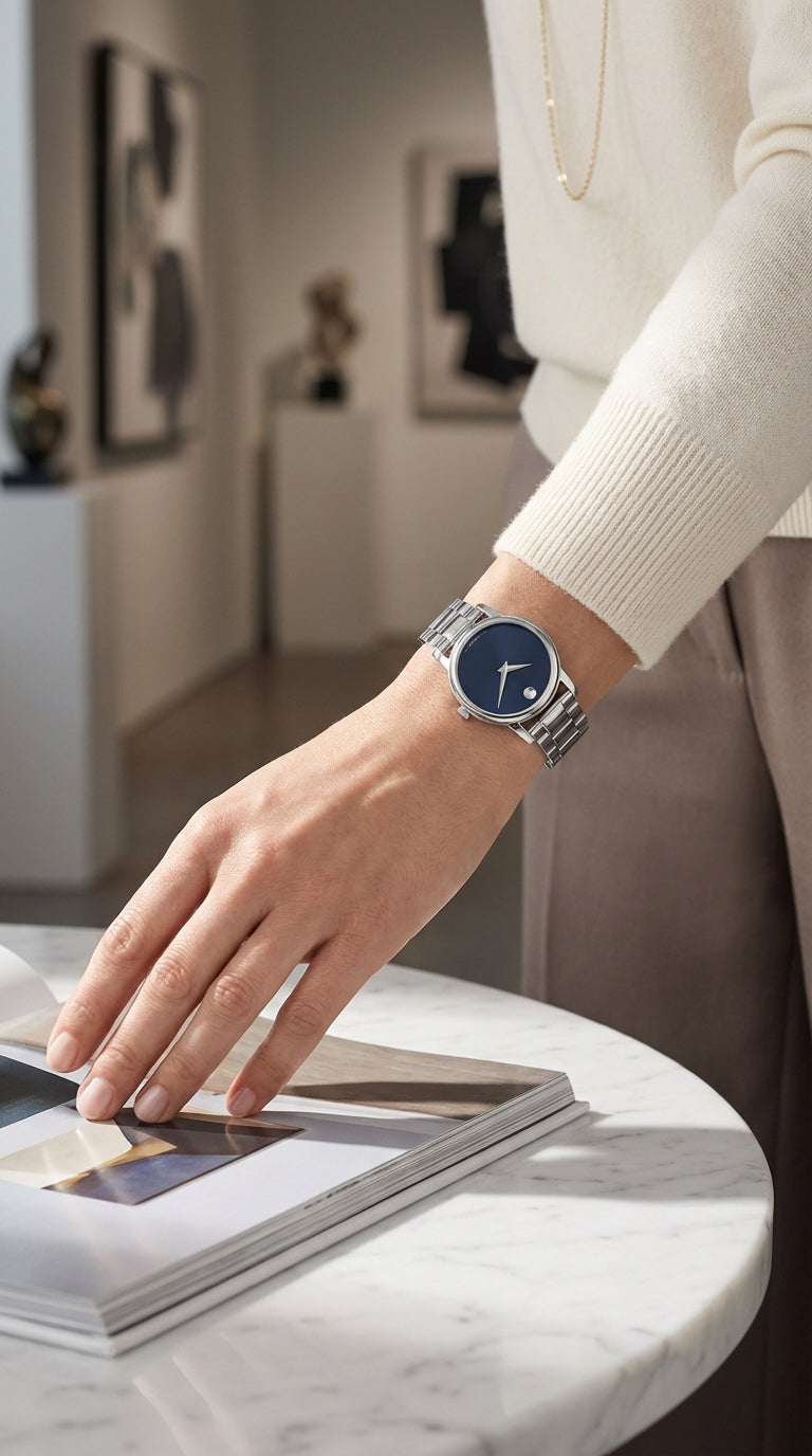 Movado Museum Classic 2100017 — Navy Dial 28mm | Mujer