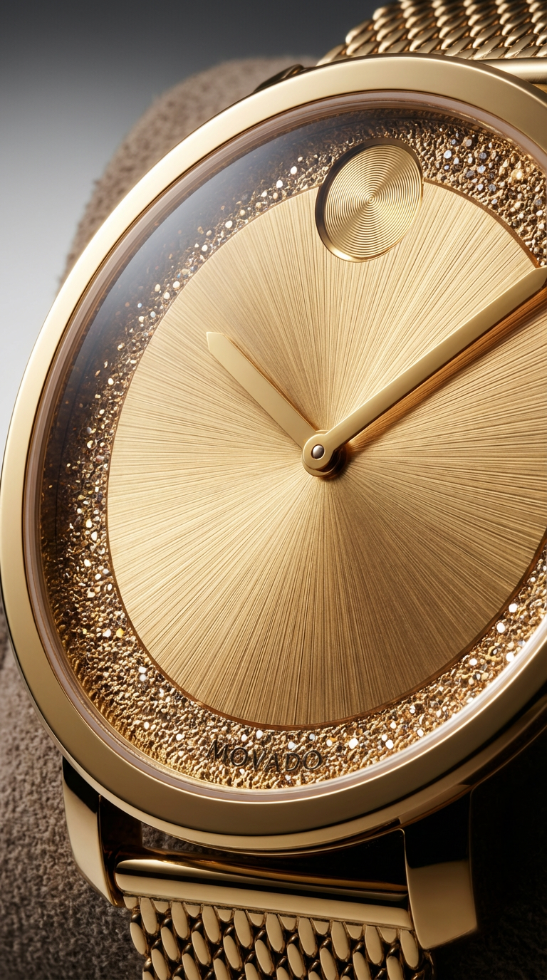 Movado Bold 3600580 — Dorado Malla Punto Relieve | Mujer