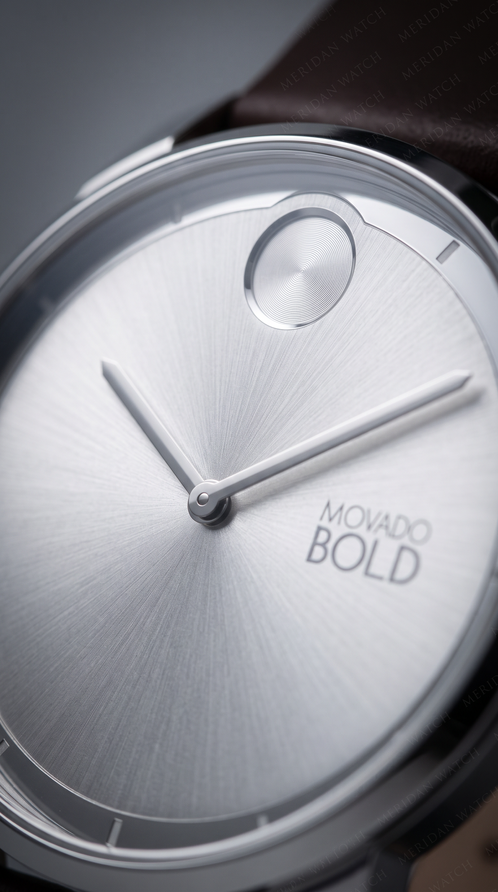 Reloj Movado Bold Trend Element Plata Cuero Cafe 40mm | Hombre