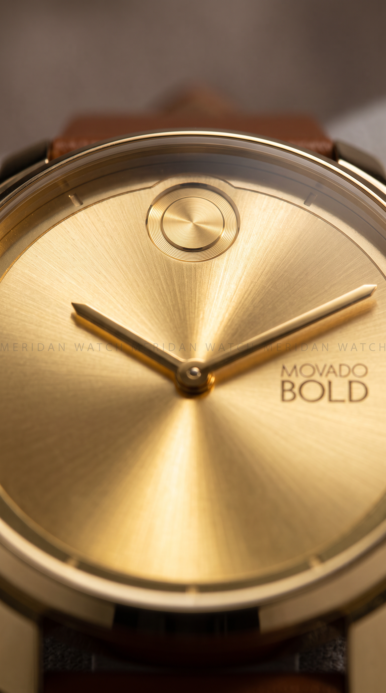Reloj Movado Bold Trend Element Oro Cuero Cafe 40mm | Hombre