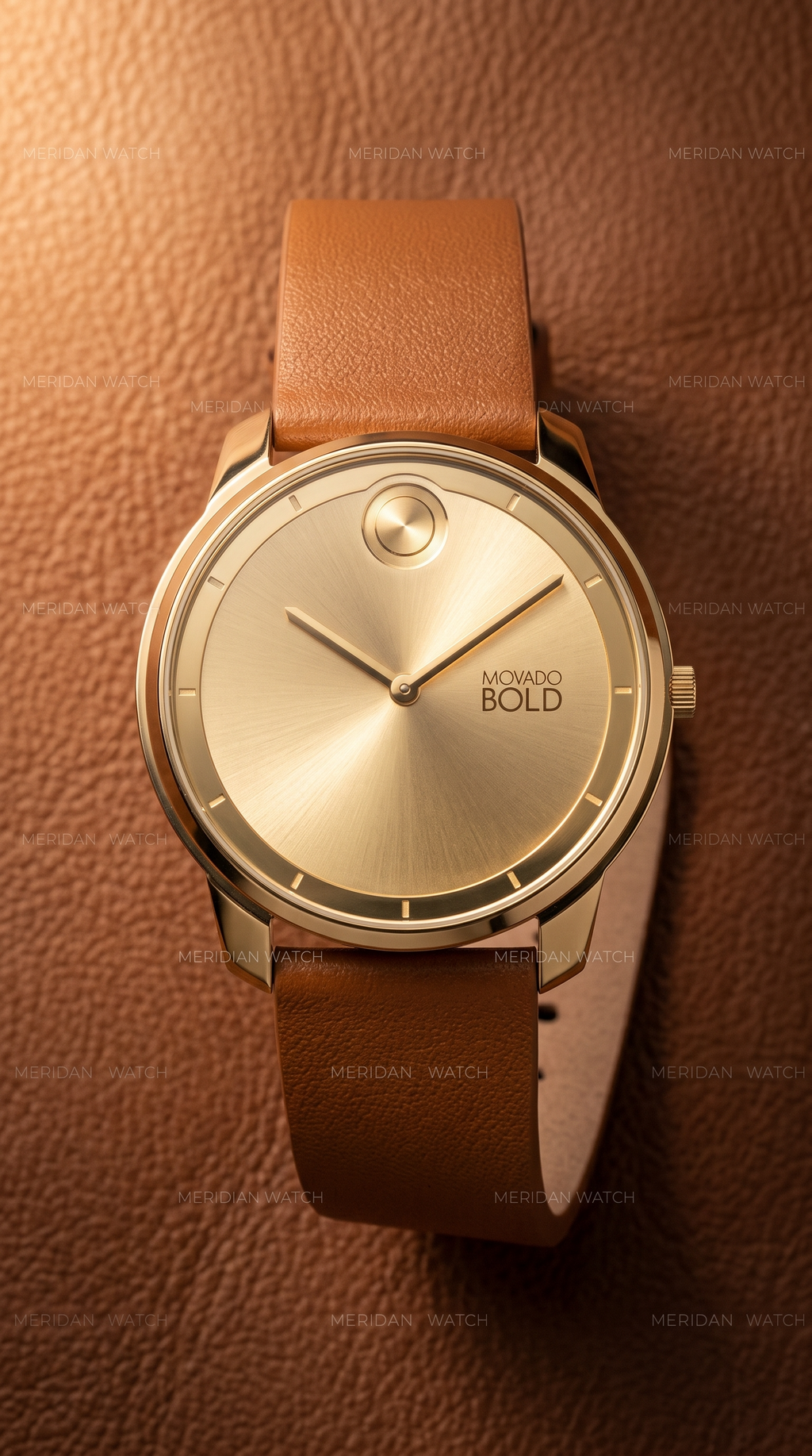 Reloj Movado Bold Trend Element Oro Cuero Cafe 40mm | Hombre