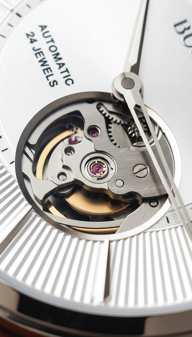 Reloj Bulova Regatta 96A235 Automático Open Heart 40mm Plateado Hombre