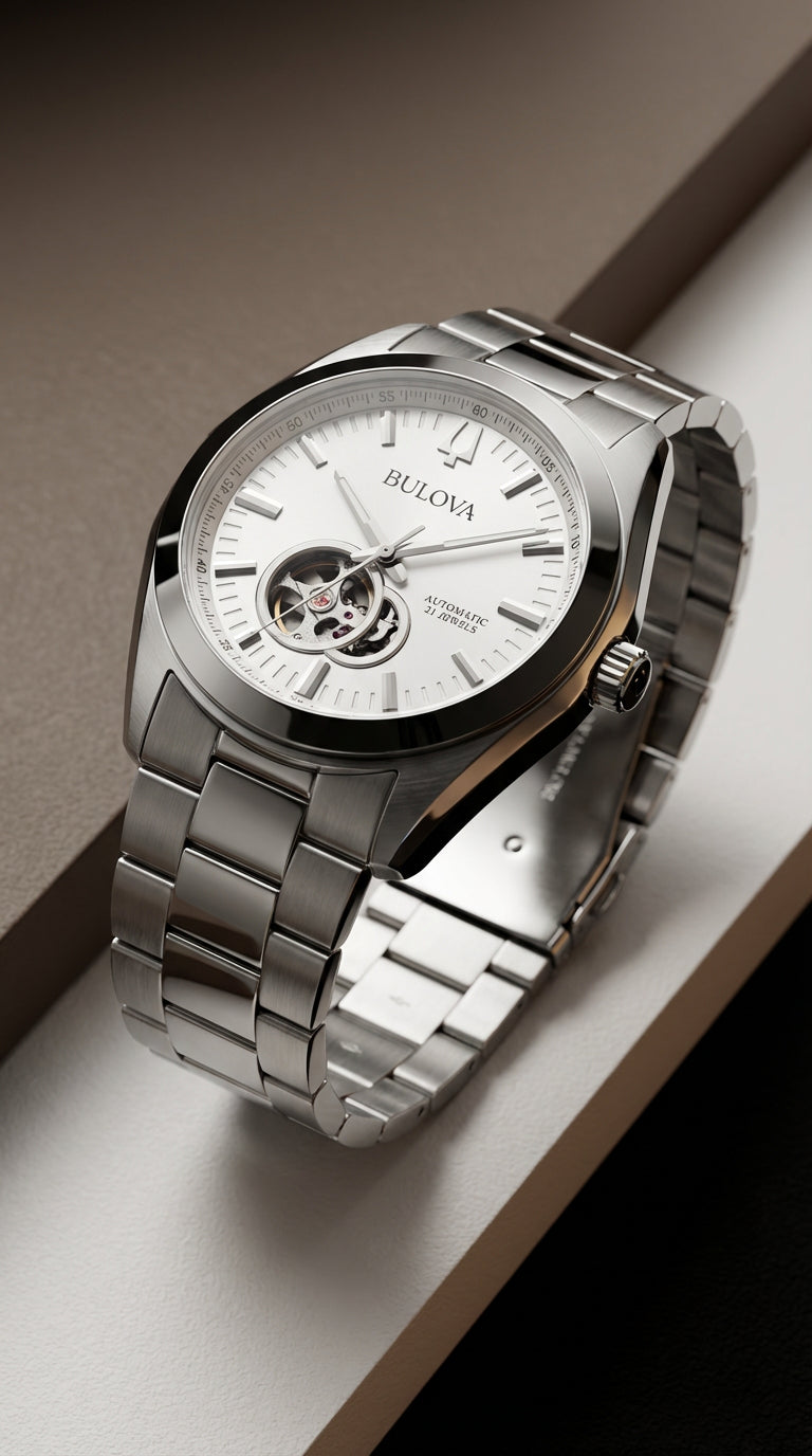 Bulova Surveyor 96A274 — Automático Silver Tone | Hombre
