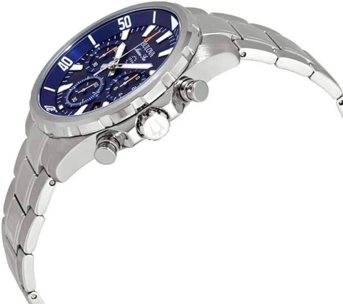 Bulova Marine Star 96B256 — Azul cronógrafo 43mm | Hombre