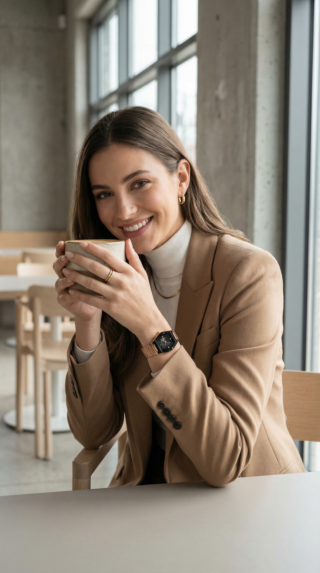 Bulova Gemini 97P158 — Rose Gold Black Diamonds | Mujer