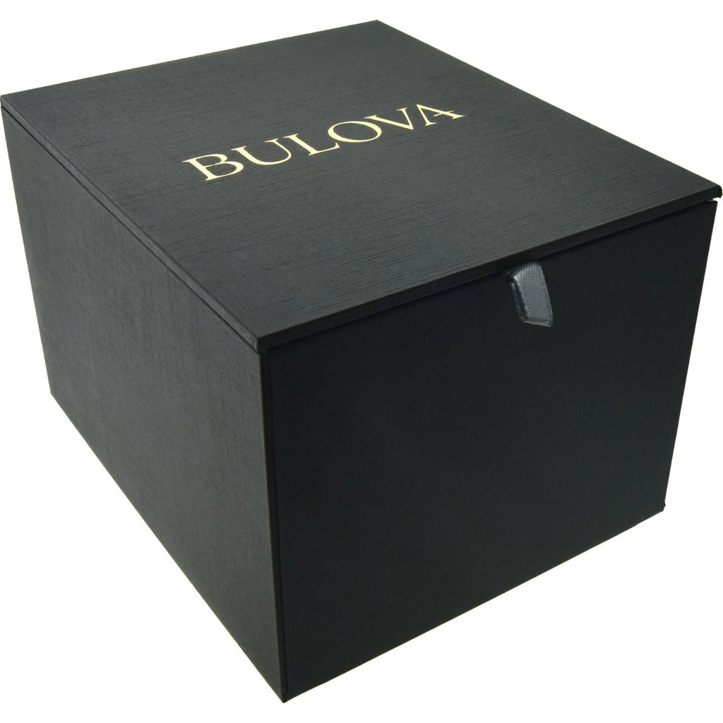 Bulova Gemini 97P158 — Rose Gold Black Diamonds | Mujer