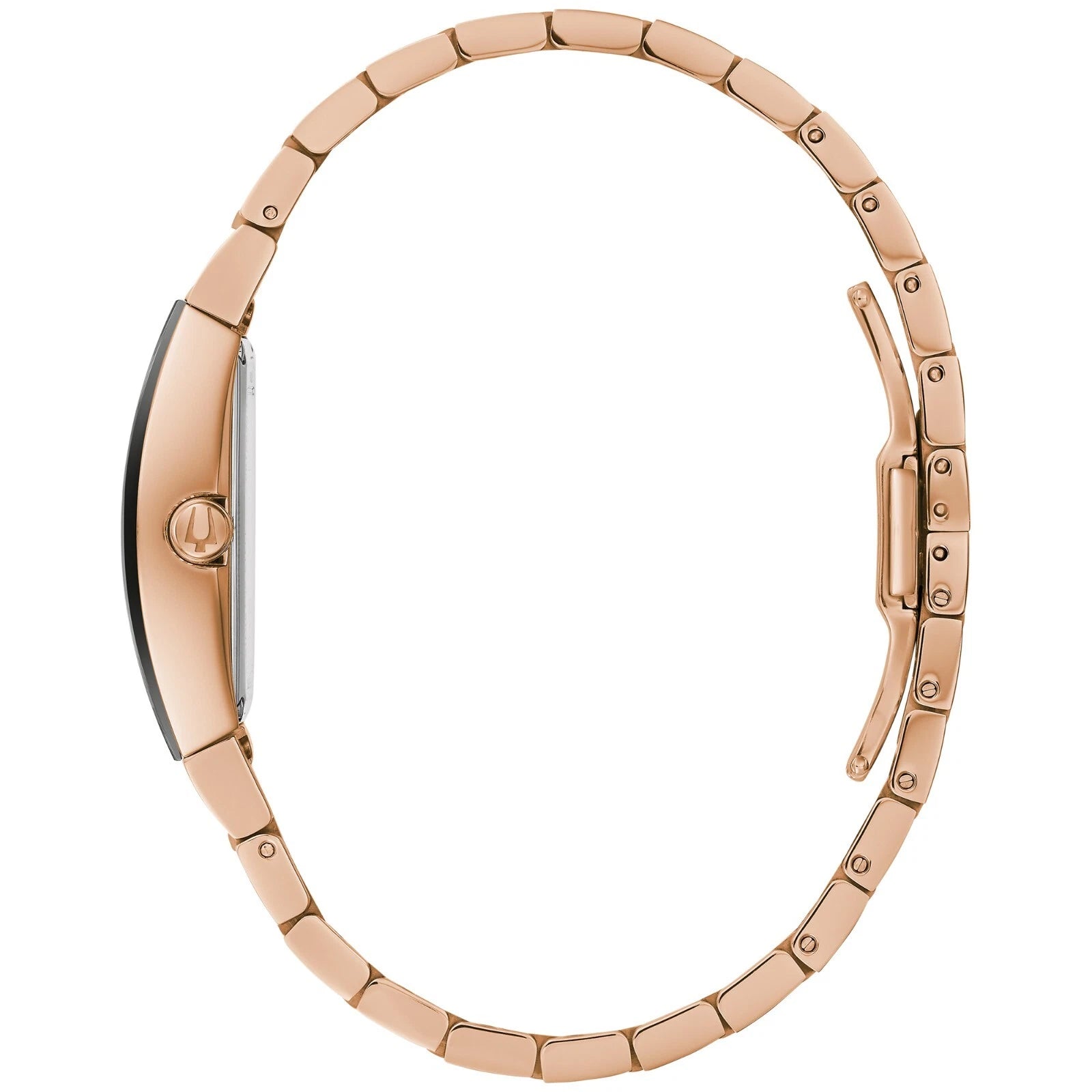 Bulova Gemini 97P158 — Rose Gold Black Diamonds | Mujer