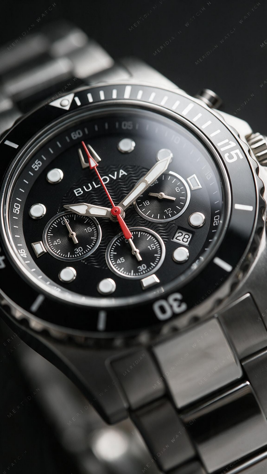 Reloj Bulova Classic Cronografo Negro 44mm | Hombre