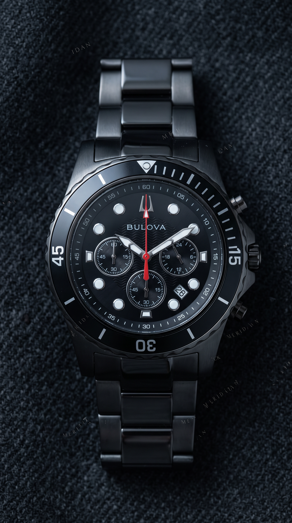 Reloj Bulova Classic Cronografo Negro 44mm | Hombre
