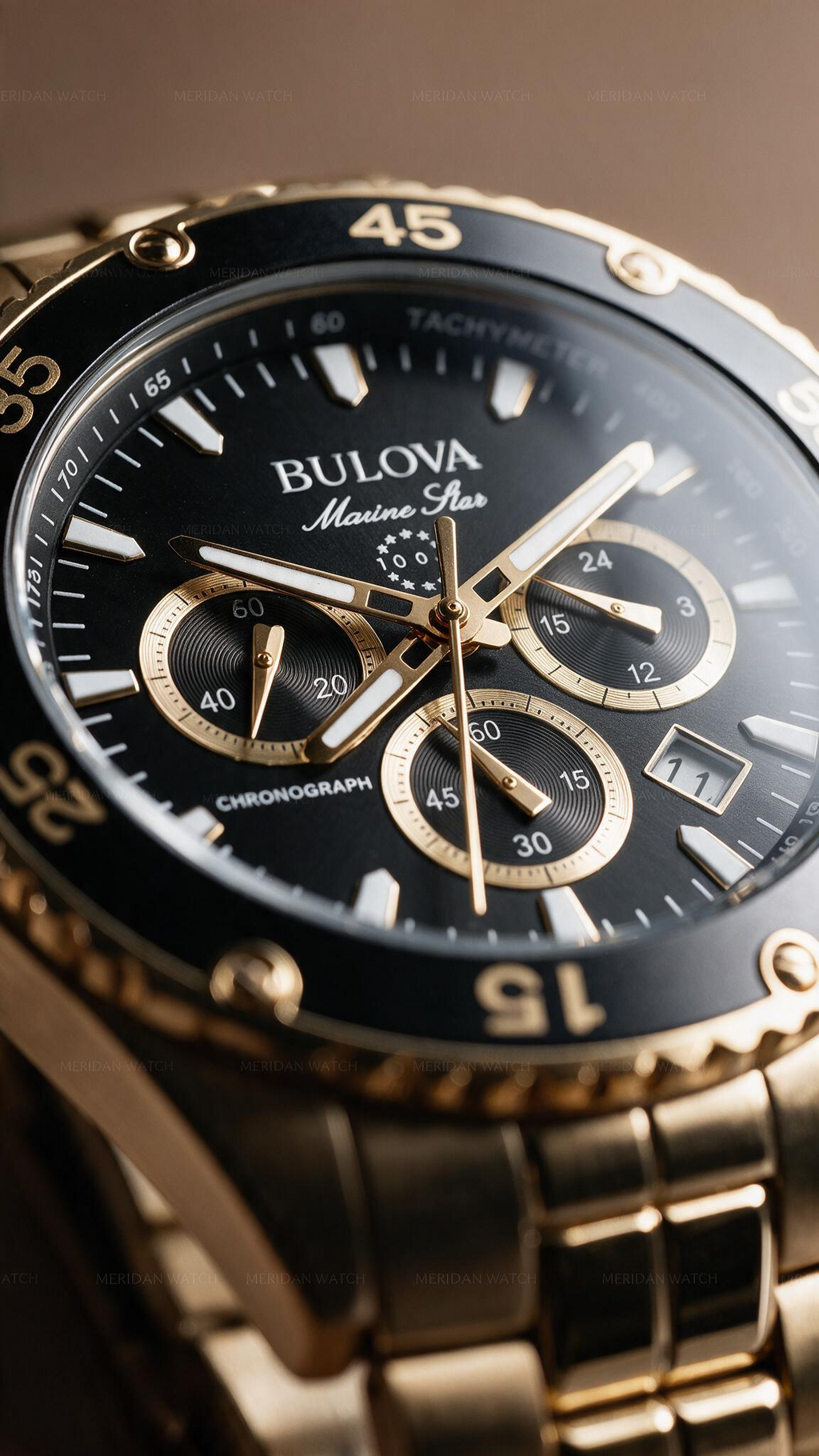 Reloj Bulova Marine Star Cronografo Oro Negro 41mm | Hombre