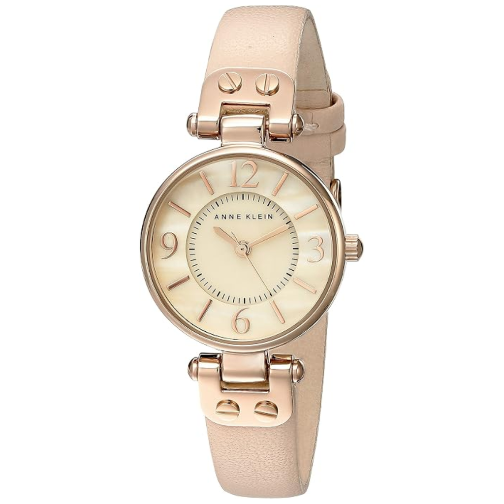Reloj Anne Klein Cuero Rosa Nacar 26mm | Mujer