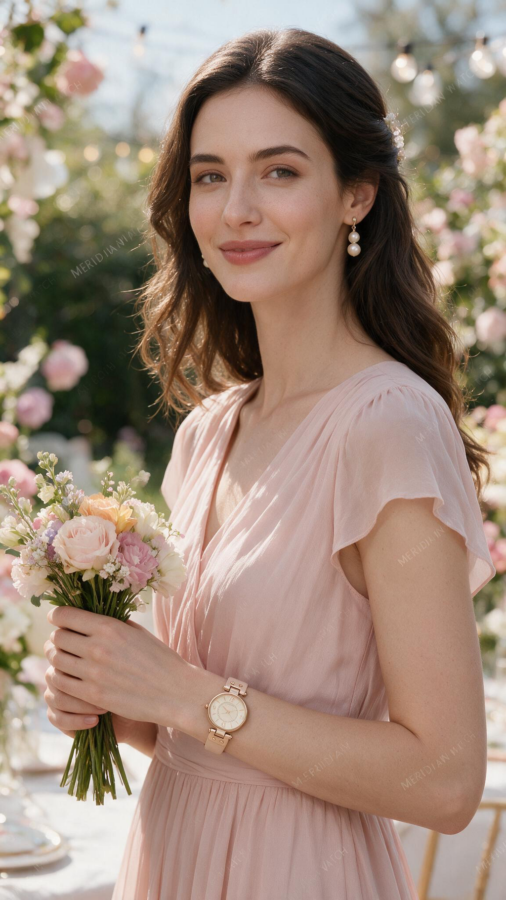 Reloj Anne Klein Cuero Rosa Nacar 26mm | Mujer