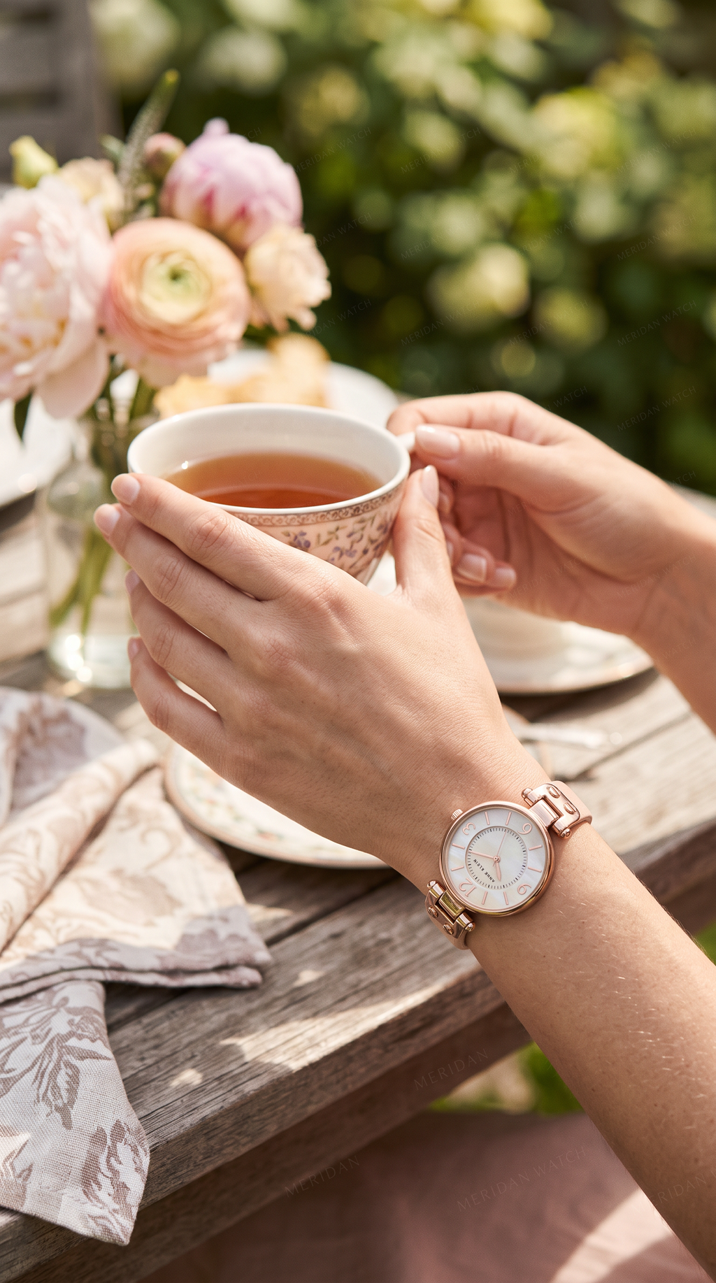 Reloj Anne Klein Cuero Rosa Nacar 26mm | Mujer