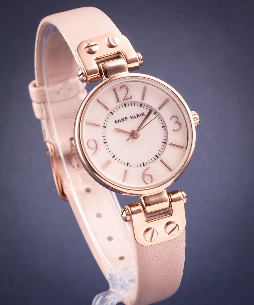 Reloj Anne Klein Cuero Rosa Nacar 26mm | Mujer