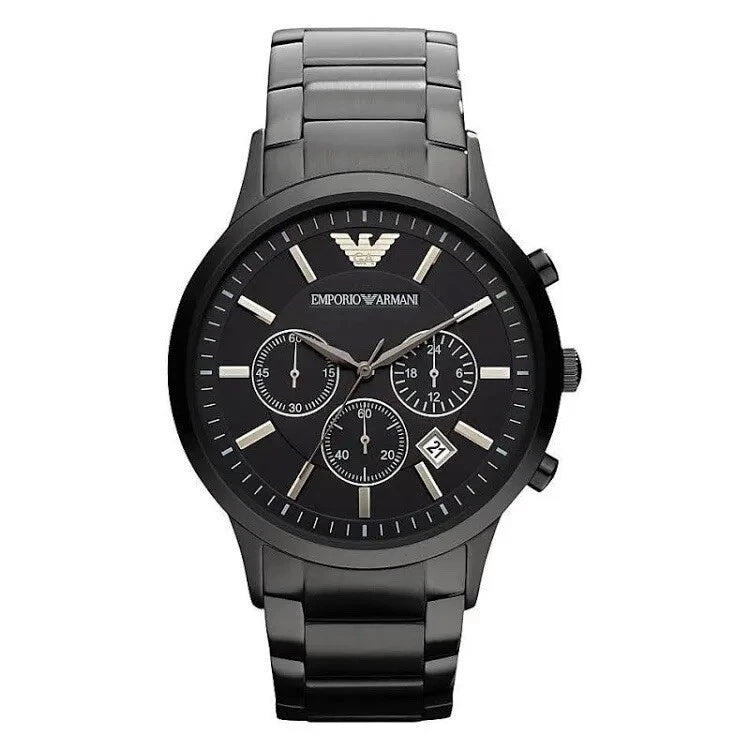 Emporio Armani AR2453 Cronógrafo Negro Total | Hombre