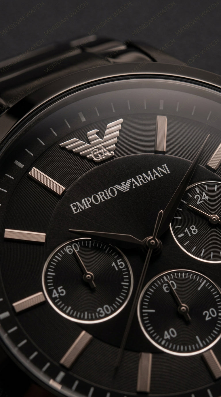 Emporio Armani AR2453 Cronógrafo Negro Total | Hombre