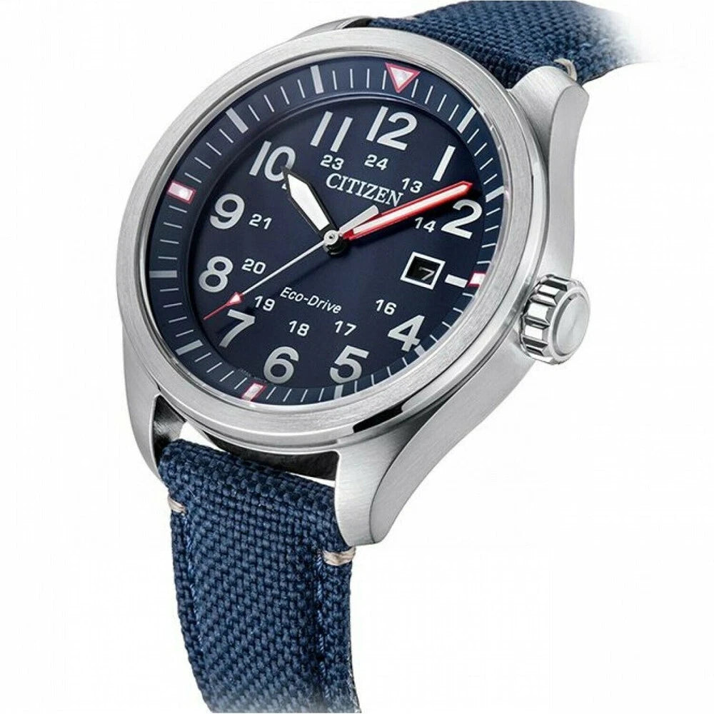 Citizen Eco-Drive AW5000-16L — Solar Azul Navy 42.5mm | Hombre