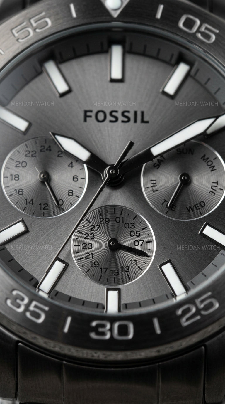 Reloj Fossil Bannon BQM2491 Multifunción Gris Gunmetal | Hombre