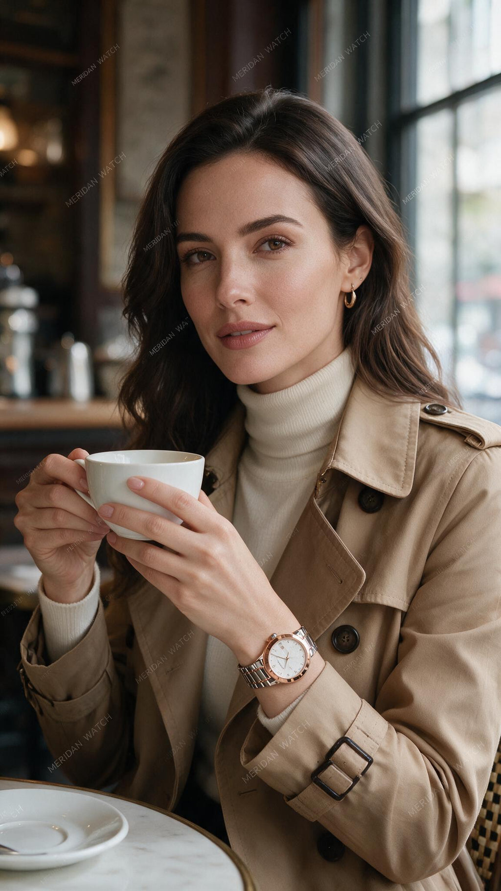 Reloj Burberry Diamond Check Oro Rosa Blanco 34mm | Mujer