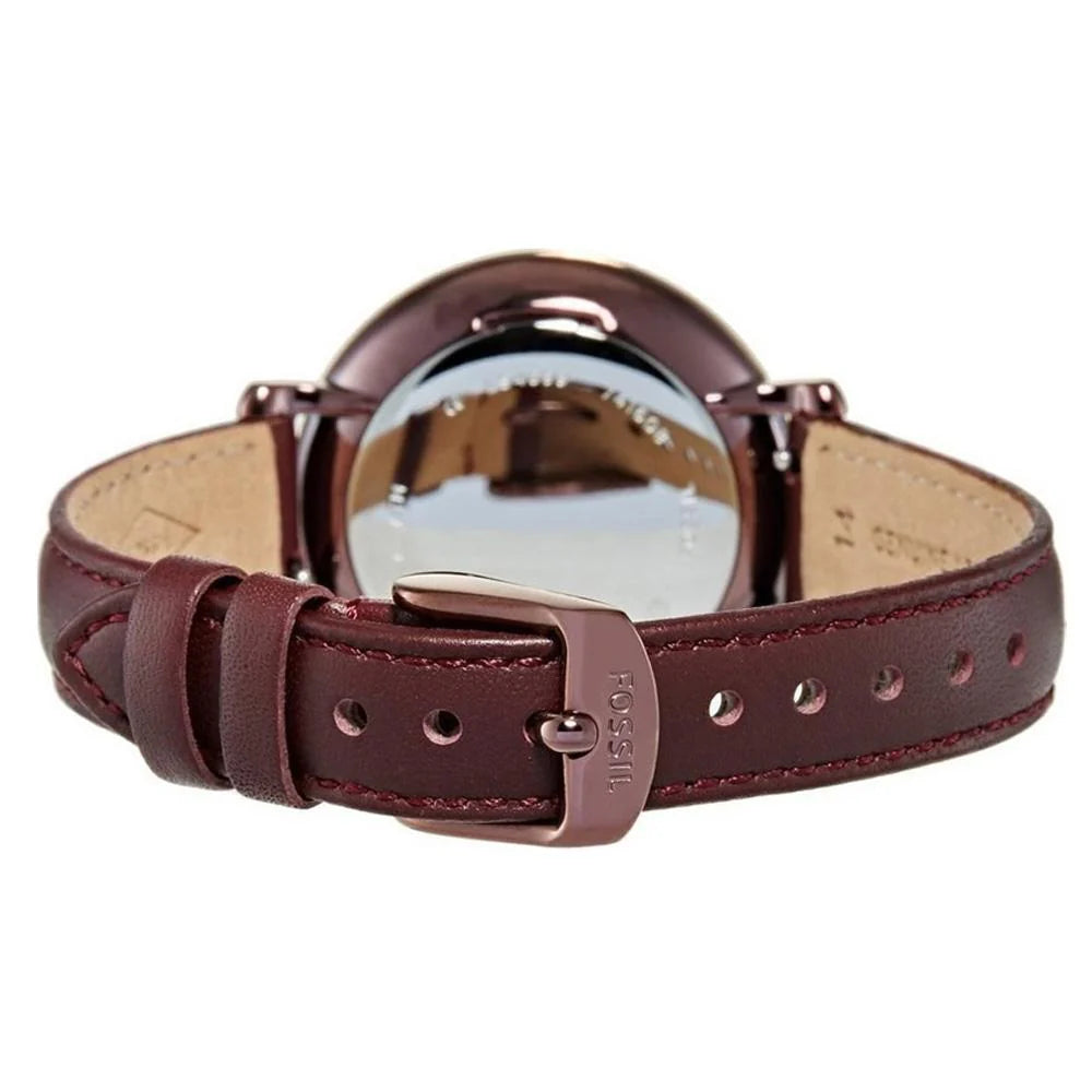 Reloj Fossil Jacqueline ES4099 Burdeos Oro Rosa | Mujer