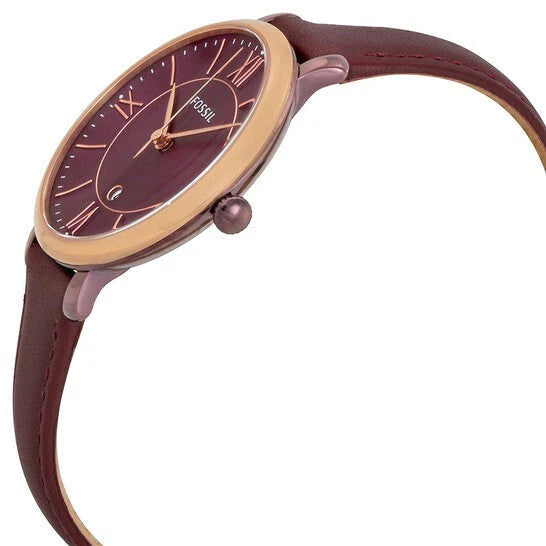 Reloj Fossil Jacqueline ES4099 Burdeos Oro Rosa | Mujer