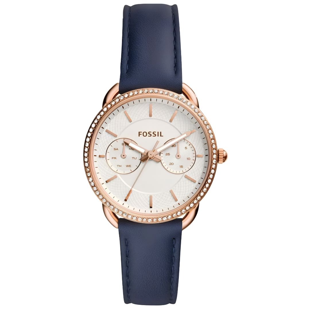 Reloj Fossil Tailor Marfil Oro Rosa Cronógrafo | Mujer