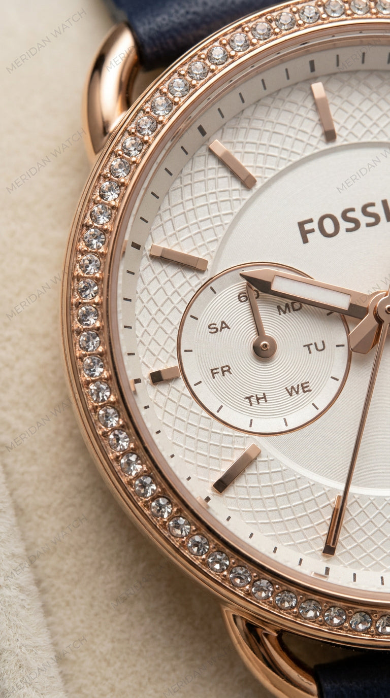 Reloj Fossil Tailor Marfil Oro Rosa Cronógrafo | Mujer