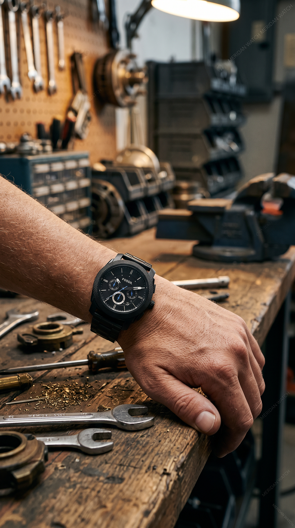Reloj Fossil Machine Cronografo Negro 45mm | Hombre