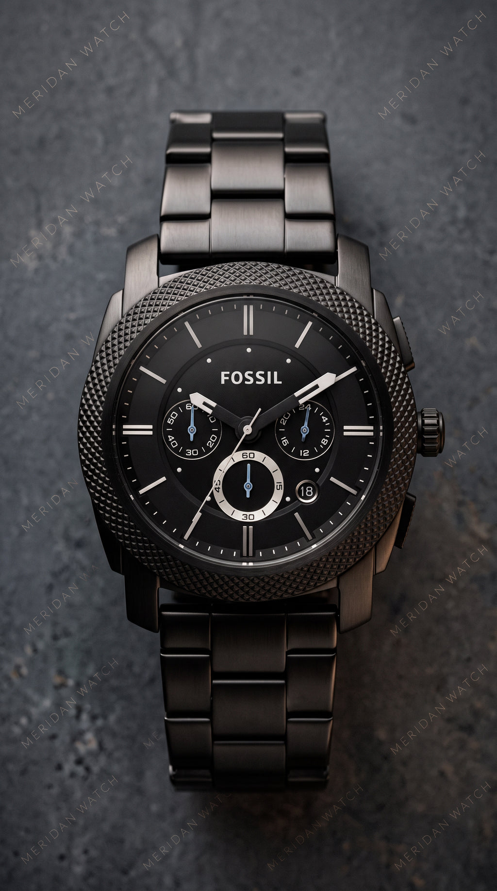 Reloj Fossil Machine Cronografo Negro 45mm | Hombre