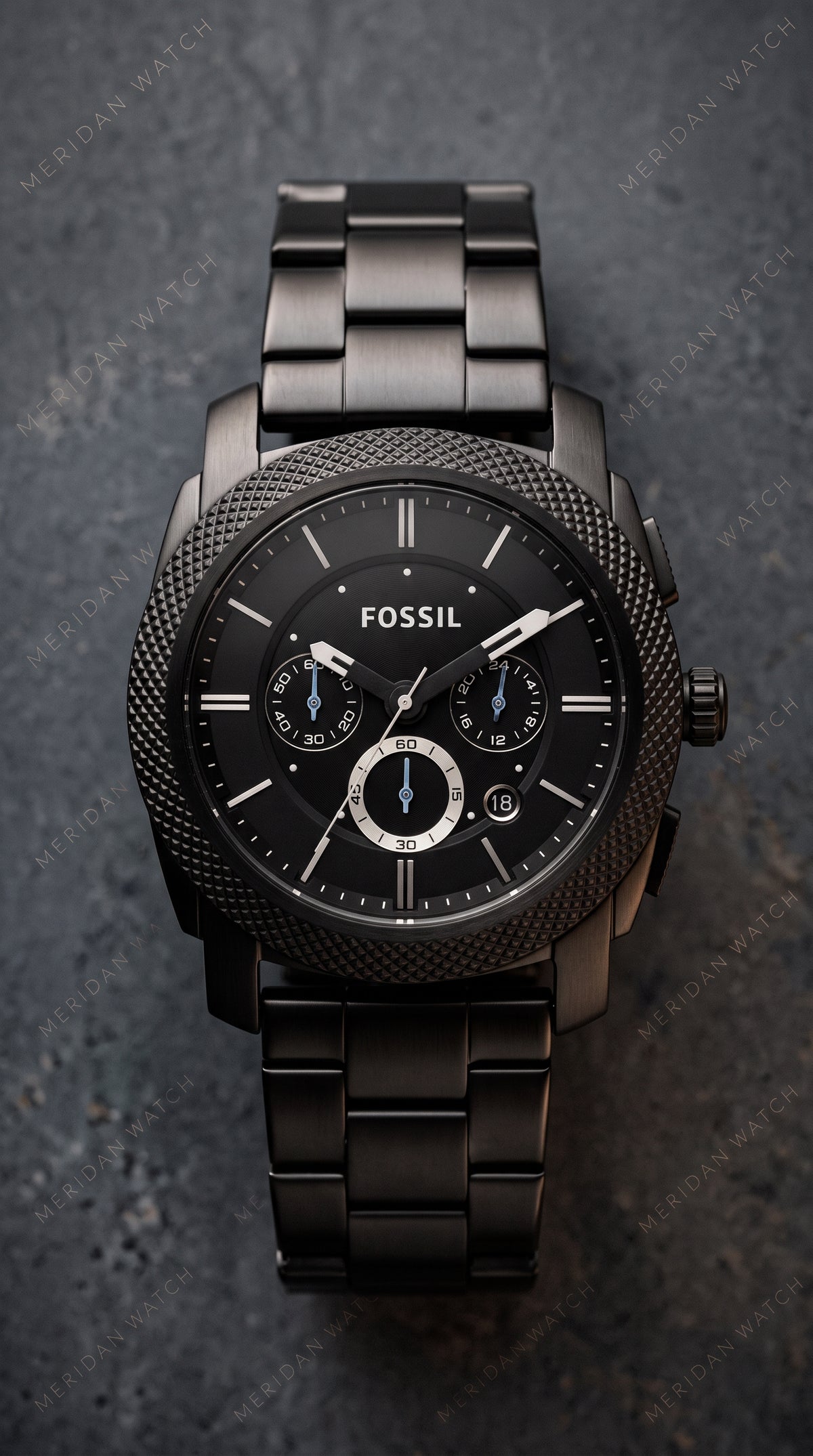 Reloj Fossil Machine Cronografo Negro 45mm | Hombre