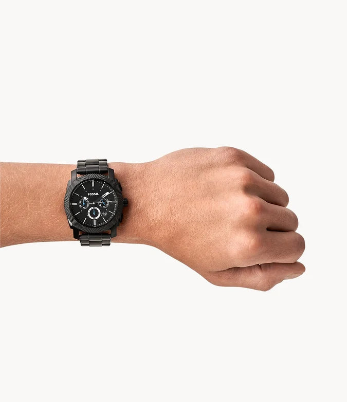 Reloj Fossil Machine Cronografo Negro 45mm | Hombre