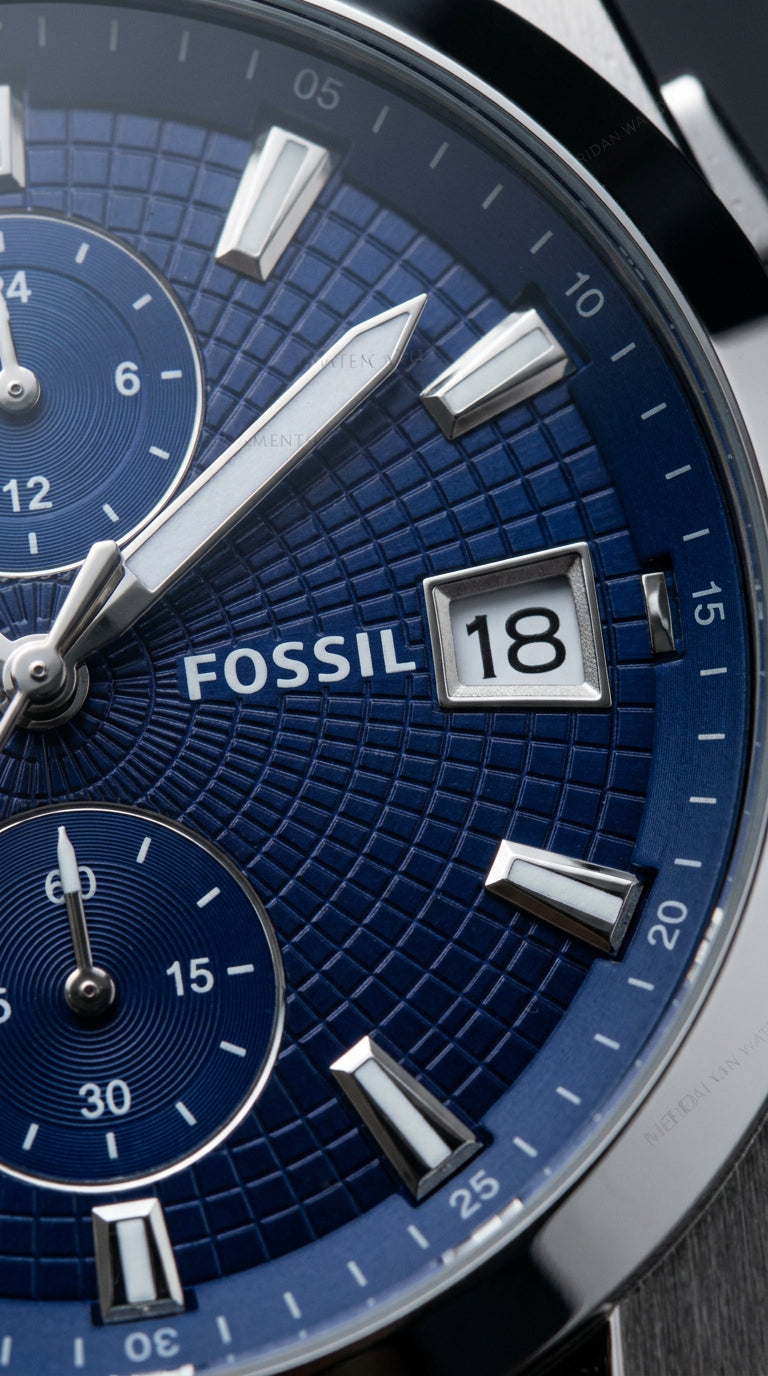 Reloj Fossil Everett Cronógrafo Azul Marino Plateado | Hombre