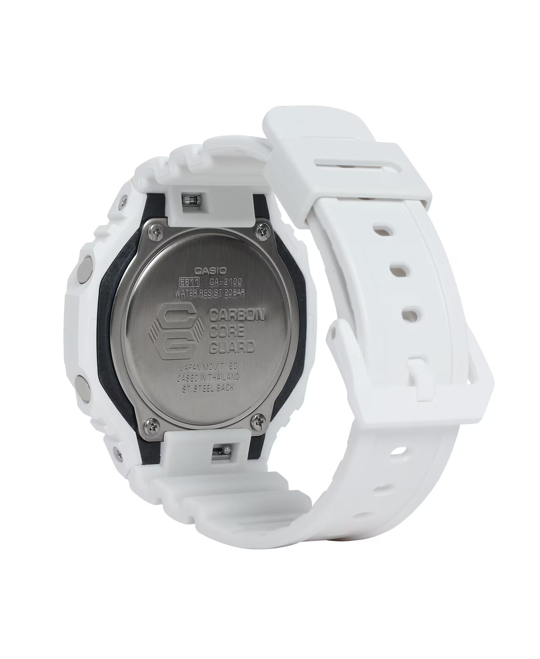 Casio G-Shock GA2100-7A — Blanco analógico-Digital 48mm | Unisex