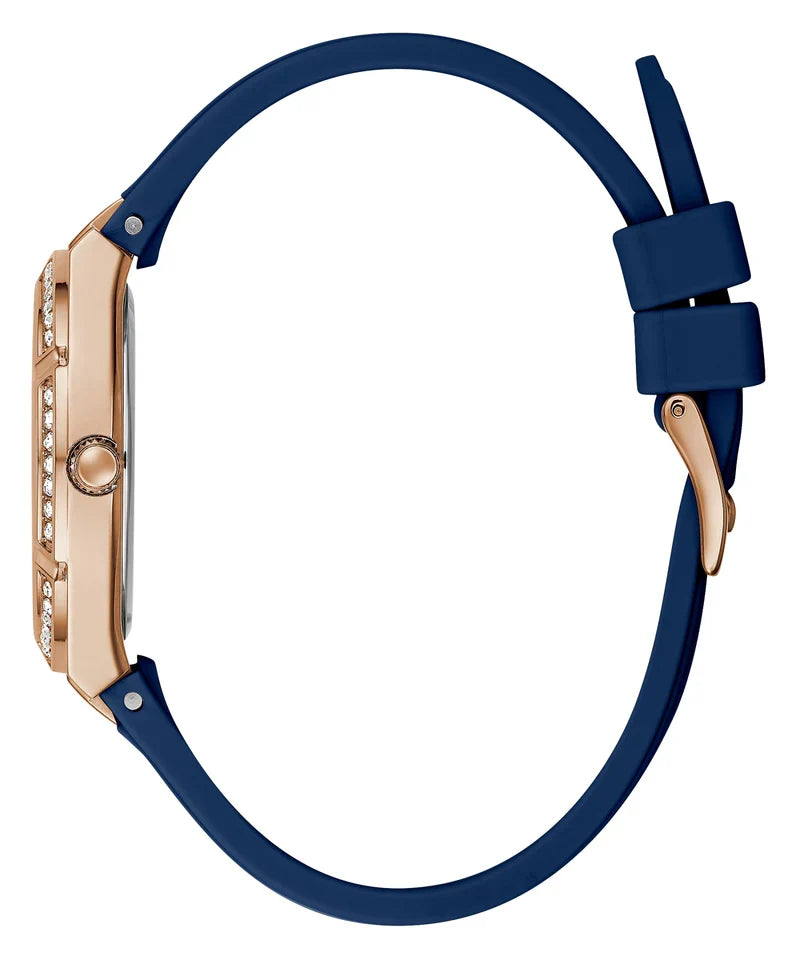 Reloj Guess Cosmo Diamonds Azul Silicona 36mm | Mujer