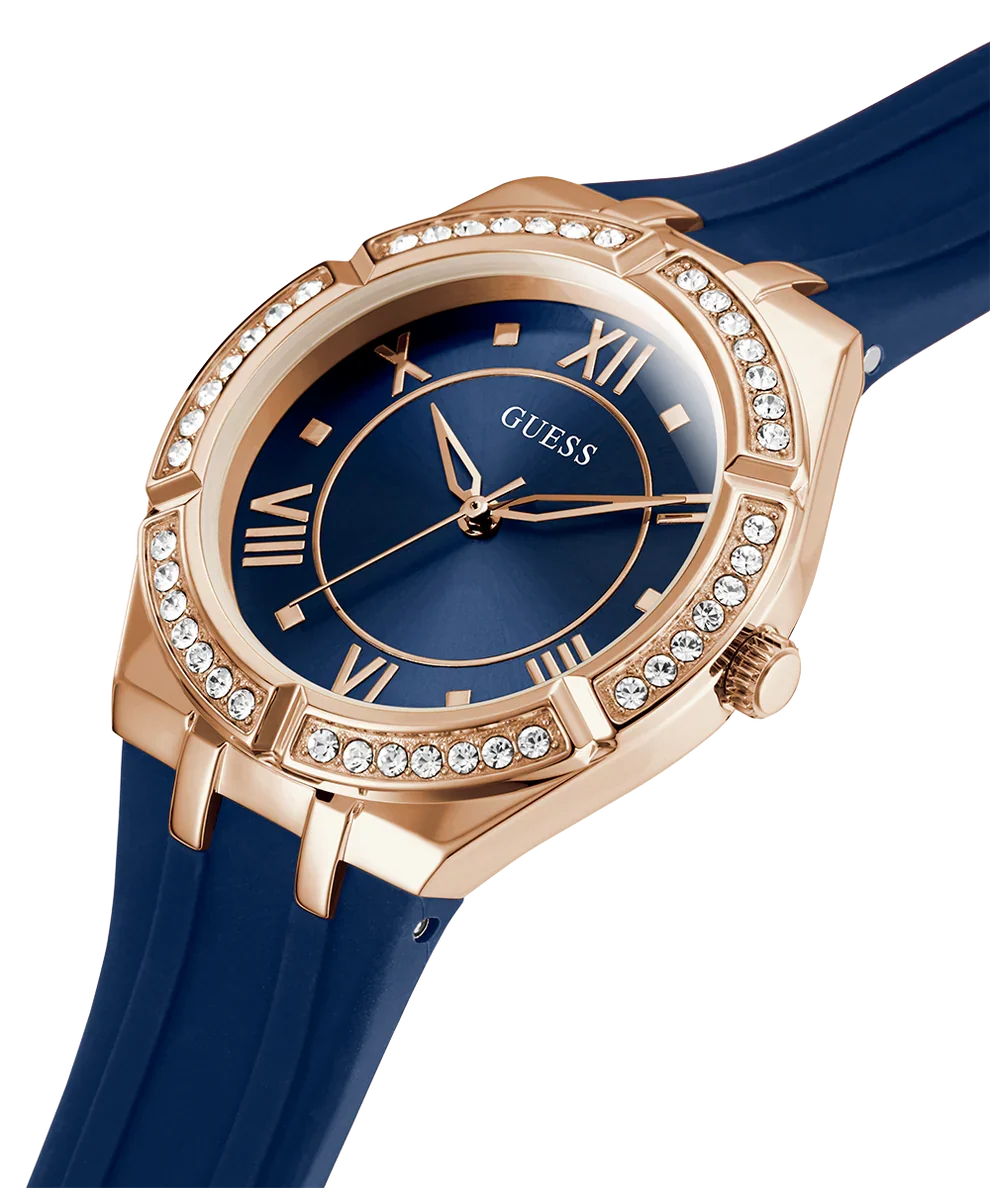 Reloj Guess Cosmo Diamonds Azul Silicona 36mm | Mujer