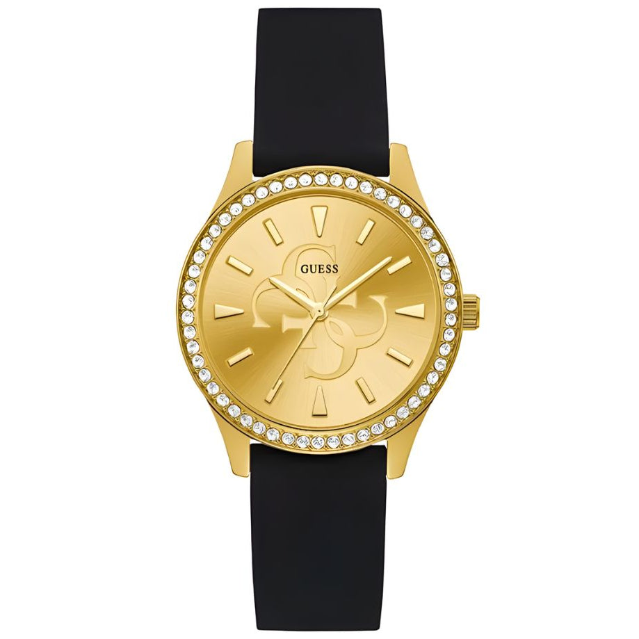 Reloj Guess GW0359L1 — Dorado Cristales Logo Fashion | Mujer