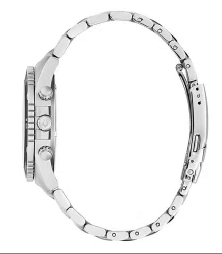 Reloj Bulova Marine Star 98B401 Cronógrafo 41.5mm Plateado Negro Hombre