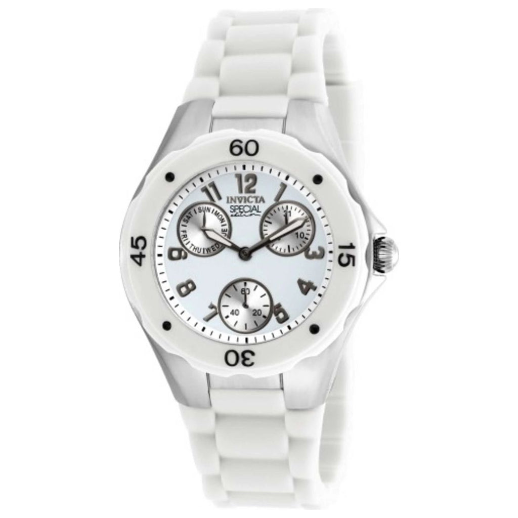 Reloj Invicta Angel Blanco Cronógrafo Silicona | Mujer
