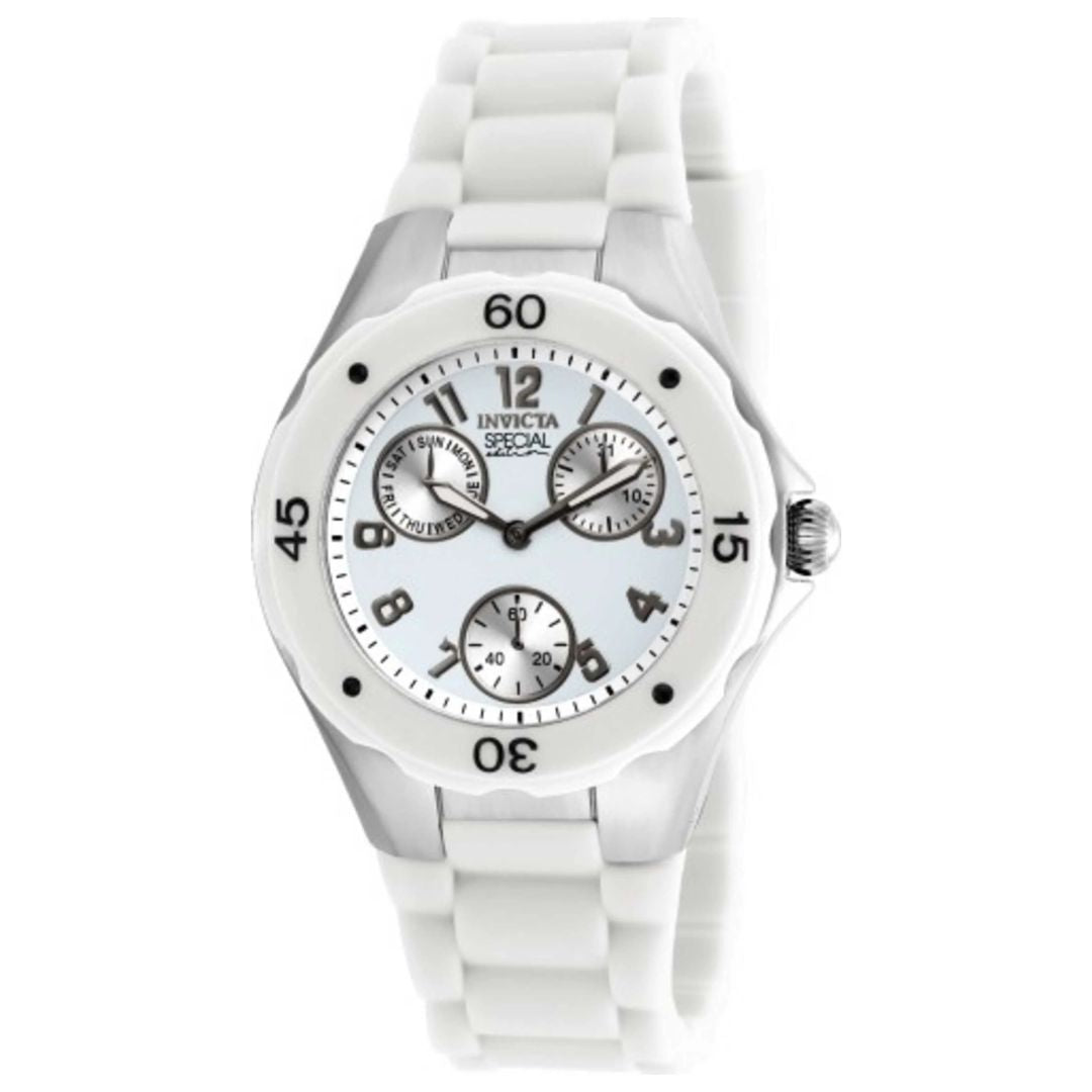 Reloj Invicta Angel Blanco Cronógrafo Silicona | Mujer